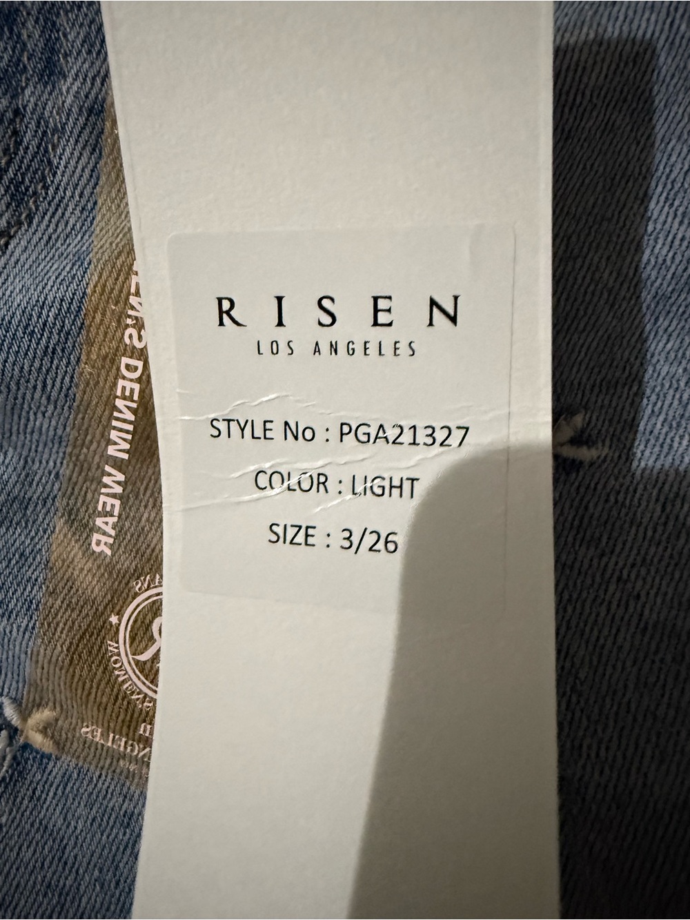 Risen embroidered barrel jeans size 3/26 - Picture 4 of 7